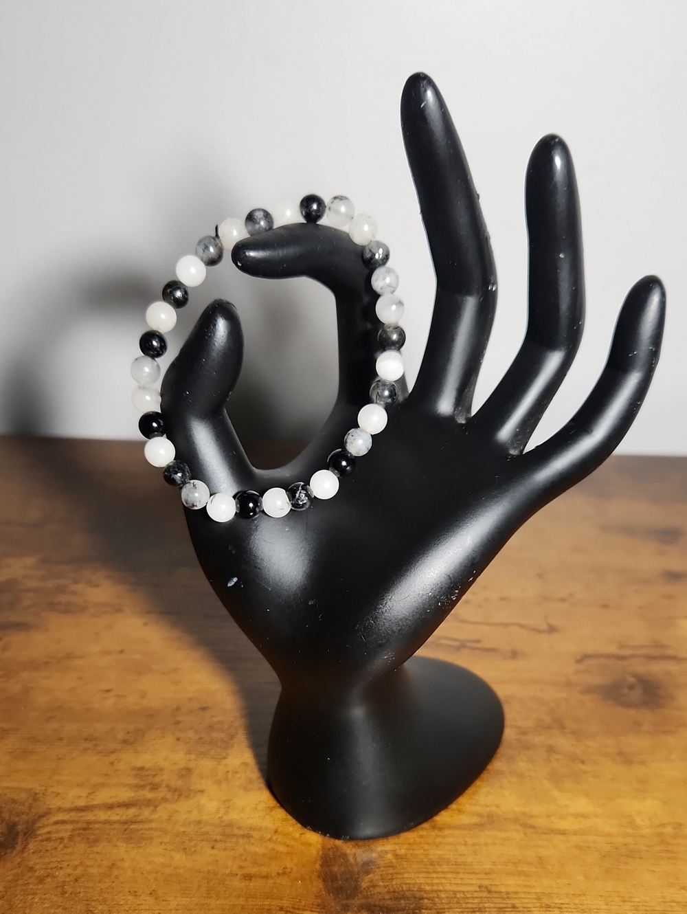 'Balanced' Zebra Jasper Stretch Bracelet